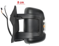 RÉTROVISEUR CITROEN JUMPER 2006-2014 BRAS 8cm / ÉLÉCTRIQUE / CHAUFFANT / FEU CLIGNOTANT ORANGE (W16W) / 2 VERRES / AVEC SONDE / GAUCHE
