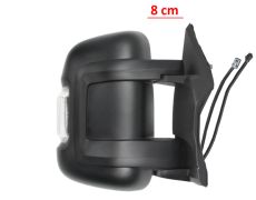 RÉTROVISEUR CITROEN JUMPER 2006-2014 BRAS 8cm / ÉLÉCTRIQUE / CHAUFFANT / RABATTABLE ÉLÉCTRIQUEMENT / FEU CLIGNOTANT BLANC (WY5W) / 2 VERRES / DROIT