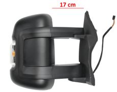RÉTROVISEUR CITROEN JUMPER 2006-2014 BRAS 17cm / MANUEL / FEU CLIGNOTANT ORANGE (W16W) / 2 VERRES / DROIT