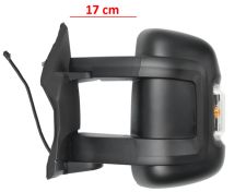 RÉTROVISEUR OPEL MOVANO 2021-> BRAS 17cm / ÉLÉCTRIQUE / CHAUFFANT / FEU CLIGNOTANT ORANGE (W16W) / 2 VERRES / GAUCHE