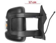 RÉTROVISEUR OPEL MOVANO 2021-> BRAS 17cm / ÉLÉCTRIQUE / CHAUFFANT / FEU CLIGNOTANT ORANGE (W16W) / 2 VERRES / DROIT