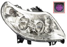 PHARE PEUGEOT BOXER 2010-2014 LAMPE H15+H1 / DROIT