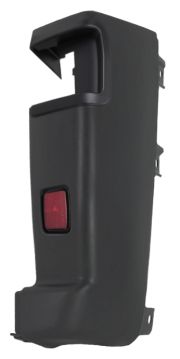 EMBOUT FIAT DUCATO 2006-2014 ARRIÈRE / NOIR / OUVERTURE DE PORTE 270º / AVEC CATADIOPTRE / DROIT