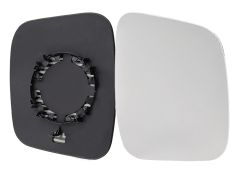 VERRE DE RÉTROVISEUR FIAT QUBO 2009-2016 AVEC SUPPORT / CONVEXE / DROIT