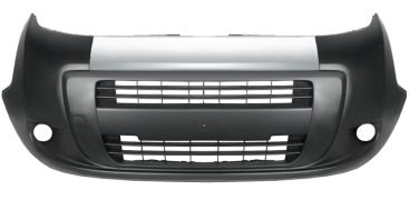 PARE-CHOCS FIAT QUBO 2008-2016 AVANT / MODÈLE COMBI / AVEC ANTIBROUILLARDS / BANDE GRISE