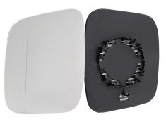 VERRE DE RÉTROVISEUR FIAT QUBO 2008-2016 AVEC SUPPORT / ASPHÉRIQUE / GAUCHE