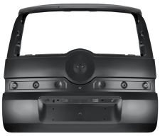 PORTE FIAT QUBO 2008-2016 ARRIÈRE / 1 HAYON ARRIÈRE