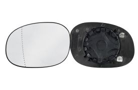 VERRE DE RÉTROVISEUR PEUGEOT 206+ 2008-2014 AVEC SUPPORT / CHAUFFANT / ASPHÉRIQUE / GAUCHE