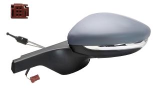 RÉTROVISEUR CITROEN C3 2016-2018 CONNECTEUR ROUGE / MECANIQUE / FEU CLIGNOTANT / AVEC APPRET / GAUCHE