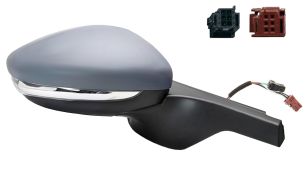 RÉTROVISEUR CITROEN C3 2016-2018 CONNECTEUR ROUGE/NOIR / ÉLÉCTRIQUE / CHAUFFANT / FEU CLIGNOTANT / AVEC SONDE / AVEC APPRET / DROIT