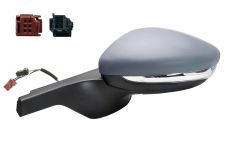 RÉTROVISEUR CITROEN C3 2016-2018 CONNECTEUR ROUGE/NOIR / ÉLÉCTRIQUE / CHAUFFANT / FEU CLIGNOTANT / SIDE ASSIST / AVEC APPRET / GAUCHE