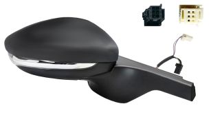 RÉTROVISEUR CITROEN C3 2020-2024 CONNECTEUR NOIR/BLANC / ÉLÉCTRIQUE / CHAUFFANT / FEU CLIGNOTANT / RABATTABLE ÉLÉCTRIQUEMENT / SIDE ASSIST / AVEC SONDE / DROIT