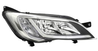 PHARE PEUGEOT BOXER 2014-> BASE CHROMÉE / DROIT