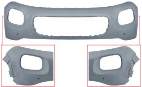 PARE-CHOCS CITROEN C3 AIRCROSS 2017-2020 AVANT / SUPÉRIEUR / AVEC 4 CAPTEUR / AVEC PARK ASSIST / AVEC APPRET