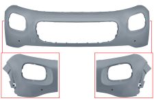PARE-CHOCS CITROEN C3 AIRCROSS 2017-2020 AVANT / SUPÉRIEUR / AVEC TROUS CONTOUR PHARE / AVEC 2 CAPTEUR / AVEC APPRET