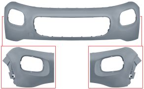 PARE-CHOCS CITROEN C3 AIRCROSS 2017-2020 AVANT / SUPÉRIEUR / AVEC TROUS CONTOUR PHARE / AVEC APPRET