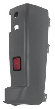 EMBOUT CITROEN JUMPER 2014-> ARRIÈRE / GRIS / AVEC CATADIOPTRE / DROIT