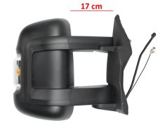 RÉTROVISEUR OPEL MOVANO 2021-> BRAS 17cm / ÉLÉCTRIQUE / CHAUFFANT / FEU CLIGNOTANT ORANGE (W16W) / 2 VERRES / ANTENNE / DROIT