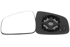 VERRE DE RÉTROVISEUR DACIA LOGAN MCV / VAN 2006-2008 AVEC SUPPORT / CHAUFFANT / CONVEXE / GAUCHE