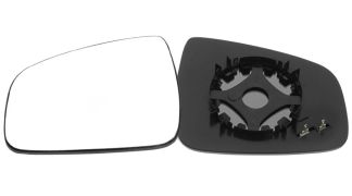 VERRE DE RÉTROVISEUR DACIA DUSTER 2013-2018 AVEC SUPPORT / CHAUFFANT / CONVEXE / GAUCHE