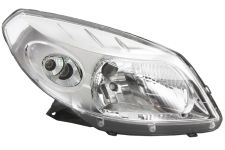 PHARE AVANT DACIA SANDERO 2008-2013 BASE CHROMÉE / DROIT