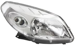 PHARE AVANT DACIA SANDERO 2008-2013 BASE CHROMÉE / DROIT