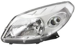 PHARE AVANT DACIA SANDERO 2008-2013 BASE CHROMÉE / GAUCHE