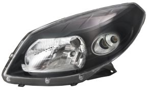 PHARE AVANT DACIA SANDERO 2008-2013 BASE NOIRE / GAUCHE