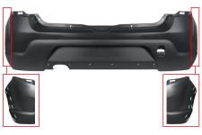 PARE-CHOCS DACIA SANDERO 2008-2013 ARRIÈRE / MODÈLE STEPWAY