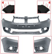 PARE-CHOCS DACIA LOGAN 2017-2021 AVANT / MODÈLE STEPWAY / AVEC APPRET
