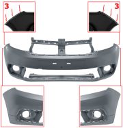 PARE-CHOCS DACIA LOGAN 2017-2017 AVANT / AVEC APPRET