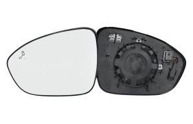 VERRE DE RÉTROVISEUR DACIA LOGAN 2021-> AVEC SUPPORT / CHAUFFANT / SIDE ASSIST / CONVEXE / GAUCHE