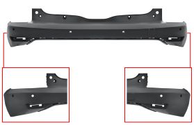 PARE-CHOCS DACIA JOGGER 2021-> ARRIÈRE / AVEC CAPTEUR / AVEC PARK ASSIST