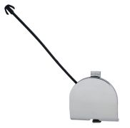 COUVRE CROCHET FIAT 500 2007-2015 PARE-CHOCS ARRIÈRE / CHROMÉ