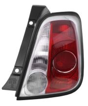 FEU ARRIÈRE FIAT 500 2007-2015 BORD NOIR / DROIT