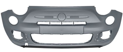 PARE-CHOCS FIAT 500 2007-2015 AVANT / MODÈLE S / AVEC APPRET