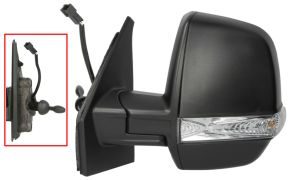 RÉTROVISEUR FIAT DOBLO 2010-2015 CARGO / MECANIQUE / FEU CLIGNOTANT / GAUCHE