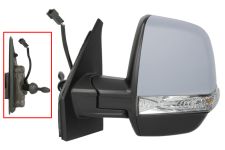 RÉTROVISEUR FIAT DOBLO 2010-2015 CARGO / MECANIQUE / FEU CLIGNOTANT / AVEC APPRET / GAUCHE