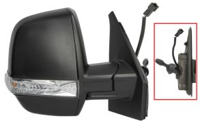 RÉTROVISEUR FIAT DOBLO 2015-2022 CARGO / MECANIQUE / FEU CLIGNOTANT / AVEC SONDE / DROIT