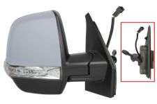 RÉTROVISEUR FIAT DOBLO 2015-2022 CARGO / MECANIQUE / FEU CLIGNOTANT / AVEC SONDE / AVEC APPRET / DROIT