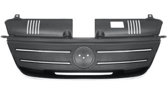 GRILLE FIAT IDEA 2003-2006 FACE AVANT / NOIRE / AVEC MOULURE CHROMÉE 