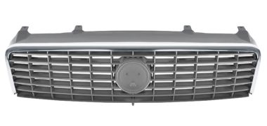 GRILLE FIAT LINEA 2007-2011 FACE AVANT / GRIS / CONTOUR CHROMÉE 