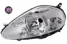 PHARE AVANT FIAT PUNTO 2008-2012 8 BROCHES / BASE CHROMÉE / GAUCHE