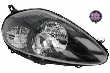 PHARE AVANT FIAT PUNTO 2008-2012 8 BROCHES / BASE NOIRE / DROIT