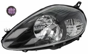 PHARE FIAT GRANDE PUNTO 2008-2012 8 BROCHES / BASE NOIRE / GAUCHE