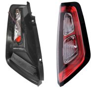 FEU ARRIÈRE FIAT PUNTO EVO 2009-2012 PORTE-AMPOULE UNION PAR CLIPS / BASE NOIRE / ROUGE / LED / DROIT