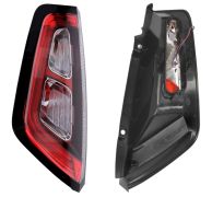 FEU ARRIÈRE FIAT PUNTO EVO 2009-2012 PORTE AMPOULE UNI PAR CLIPS / BASE NOIRE / ROUGE / LED / GAUCHE
