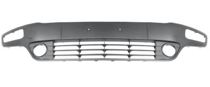 MOULURE PARE-CHOCS FIAT PUNTO EVO 2009-2012 AVANT / AVEC ANTIBROUILLARDS / GRIS FONCÉ / CENTRALE 