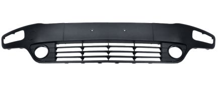 MOULURE PARE-CHOCS FIAT PUNTO EVO 2009-2012 AVANT / AVEC ANTIBROUILLARDS / NOIRE BRILLANTE / CENTRALE 