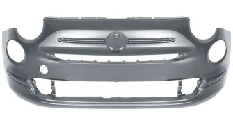 PARE-CHOCS FIAT 500 2015-2024 AVANT / SANS TROUS MOULURES / AVEC APPRET